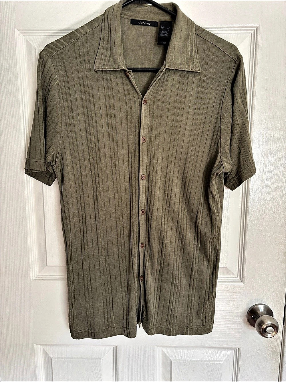 Claiborne Men'Small Silk-Blend Short Sleeve Shirt Size Small